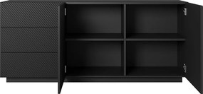 Μπουφές Soho Μαύρο Ματ 167x71x43cm - BOG4589