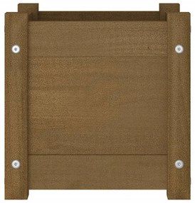 vidaXL Ζαρντινιέρα Μελί 31 x 31 x 31 εκ. από Μασίφ Ξύλο Πεύκου