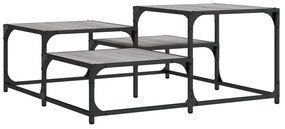 vidaXL Τραπεζάκι Σαλονιού Γκρι Sonoma 87,5x87,5x40 εκ. Επεξεργ. Ξύλο