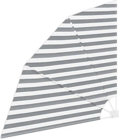 vidaXL Αδιάφανο σκίαστρο μπαλκονιού Γκρι και Λευκό 140 x 140 cm