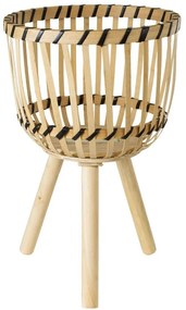 Κασπώ Folegandros 20301 Φ25x37cm Beige-Brown GloboStar Wood