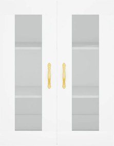 vidaXL Ντουλάπι Λευκό 69,5x34x180 εκ. από Επεξεργασμένο Ξύλο