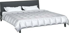 vidaXL Κουβέρτα ολόκληρου του χρόνου Ασημί 200 x 240 cm