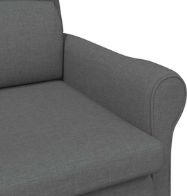 vidaXL Πολυθρόνα Σκούρο γκρι ύφασμα