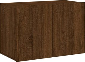 vidaXL Ντουλάπι Τοίχου Τηλεόρασης Καφέ Δρυς 60 x 30 x 41 εκ.