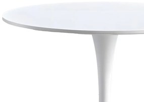 Σετ Τραπεζαρίας Elijah - Bella 3 τεμ σε Λευκό - Μπέζ Φ60x74εκ. 60x60x74 εκ.