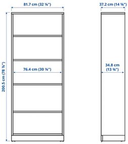 TONSTAD βιβλιοθήκη, 82x37x201 cm 705.284.61