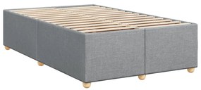 ΚΡΕΒΑΤΙ BOXSPRING ΜΕ ΣΤΡΩΜΑ ΑΝΟΙΧΤΟ ΓΚΡΙ 120X190 ΕΚ. ΥΦΑΣΜΑΤΙΝΟ 3291226