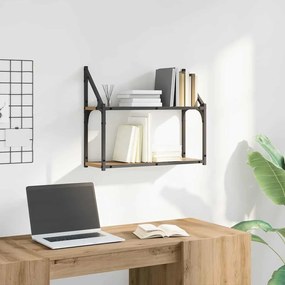 vidaXL Ράφι Τοίχου artisan δρυς 60 x 21 x 51 cm Επεξεργασμένο ξύλο