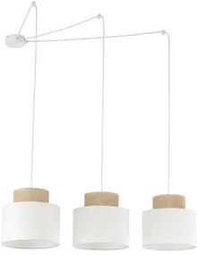 Κρεμαστό Φωτιστικό Οροφής 3xE27 15W IP20 Λευκό Duo 2345 TK Lighting-2345-Λευκό 2345