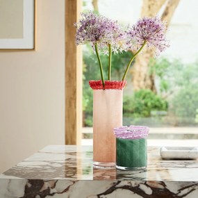 Βάζο από σκαλιστό γυαλί, ύψος 26,5 εκ., Eloria