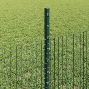 vidaXL Συρματόπλεγμα με Στυλίς 25 x 0,5 m Γαλβανισμένος Χάλυβας Δίχτυ
