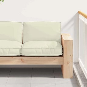 vidaXL Μαξιλάρι Ύφασμα Όξφορντ Κρεμ 80 x 80 x 12 cm