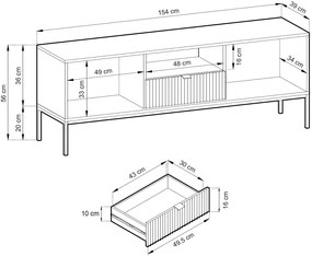 Έπιπλο τηλεόρασης Palermo-Mpez-Mauro