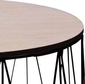 vidaXL Τραπεζάκια Σαλονιού 2 τεμ. Μαύρα