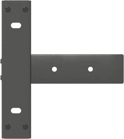 vidaXL Πόδια Κονσόλας σε Σχήμα Τ, 2 τεμ. Ανθρακί 25x28x(72-73) εκ. Ατσάλι