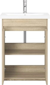 vidaXL Σετ Επίπλων Μπάνιου Sonoma Δρυς 61 x 40 x 84,5 εκ