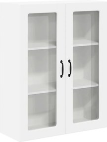 vidaXL Ραφιέρα τοίχου LUCCA Λευκό 80 x 31 x 100 εκ. Επεξεργασμένο Ξύλο