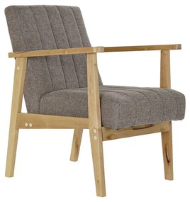 Πολυθρόνα DKD Home Decor Φυσικό Μπεζ πολυεστέρας Τζίντζερ (63 x 68 x 81 cm)