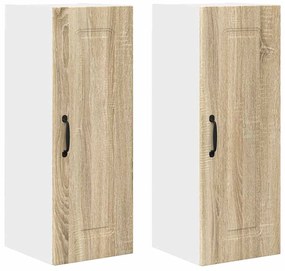 vidaXL Πάνελ πλυντηρίου πιάτων Kalmar 2 pcs Δρύς Sonoma