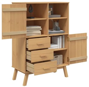 vidaXL Ντουλάπι OLDEN 85 x 43 x 125 εκ. από Μασίφ Ξύλο Πεύκου