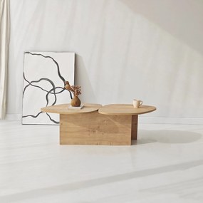 Coffee Table Stones - Sapphire Oak Sapphire Oak