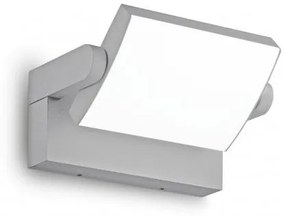Απλίκα Φωτιστικό Τοίχου LED 20,5W IP54 Γκρι Swipe 326863 Ideal Lux-326863-Γκρι 326863