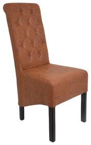 Καρέκλα Τραπεζαρίας NEW Τ-14 Fylliana Terracota με Wenge Ξύλινα πόδια 45x65x103εκ. 2αδα 45x65x103 εκ.