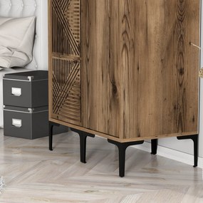 Διφυλλη Ντουλαπα Καρυδια KUMSAL 47.5x80x201.4