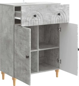 vidaXL Πλαϊνό γραφείο Γκρι Σκυροδέματος 66 x 34,5 x 90 εκ