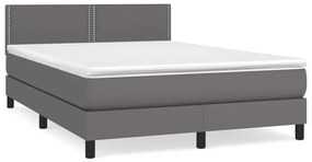 ΚΡΕΒΑΤΙ BOXSPRING ΜΕ ΣΤΡΩΜΑ ΓΚΡΙ 140X190ΕΚ. ΑΠΟ ΣΥΝΘΕΤΙΚΟ ΔΕΡΜΑ 3141063