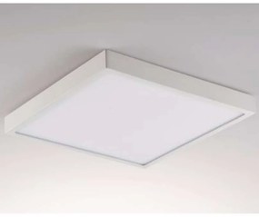 Φωτιστικό Οροφής - Πλαφονιέρα Domo LED-DOMO-Q24-BCO 24W Led Led 24x24x2,4cm White Intec Aluminum,Acrylic
