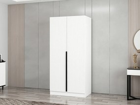 Διφυλλη Ντουλαπα Λευκο KALEO PLUS 52x90x210