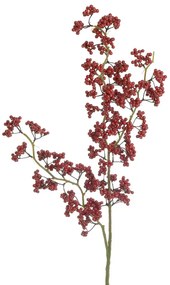 Inart Κλαδί-Λουλούδι PL-Foam Υ75cm Κόκκινο 2-85-397-0056