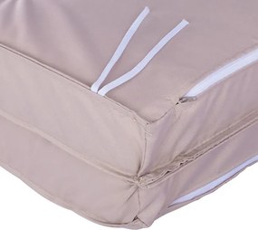 ΜΑΞΙΛΑΡΙ ΥΦΑΣΜΑΤΙΝΟ ΜΕ ΠΛΑΤΗ ΜΠΕΖ 114x46x7 εκ. HM5744.01