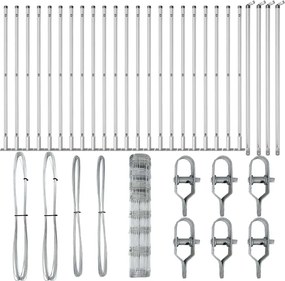 vidaXL Στύλος Περιφράξεων Γαλβανισμένο 50 x 1 m Ατσάλι