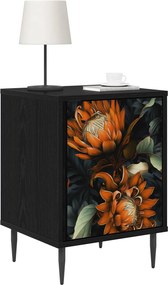vidaXL Κομοδίνο LOCHEM 2 τεμ. Μαύρη Δρυς 36 x 33 x 51 εκ.