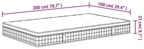 ΣΤΡΩΜΑ ΜΕ BONNELL SPRINGS ΜΕΣΑΙΑ ΣΚΛΗΡΟΤΗΤΑ 100X200 ΕΚ. 372941