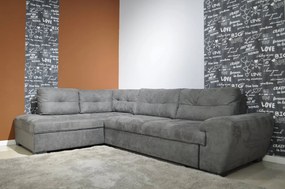 Γωνιακός καναπές- κρεβάτι Lina Γκρι 300x195x96cm – Αριστερή Γωνία – LIN-AL4624