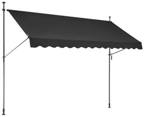 VEVOR 138x47" Patio Awning Retractable Patio Canopy Sunsetter with Crank Handle