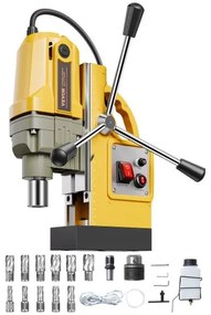 Magnetic Drill 1400W 2810 lbf Mag Drill Press 1.6 in Boring Diameter 11 Bits