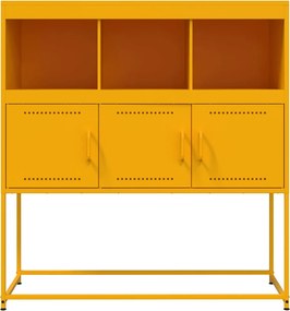 vidaXL Ντουλάπι Μουσταρδί 100,5x39x107 εκ. από Ατσάλι