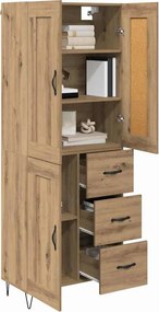 vidaXL Highboard Artisan Oak 69,5 x 34 x 180 εκ. Επεξεργασμένο ξύλο