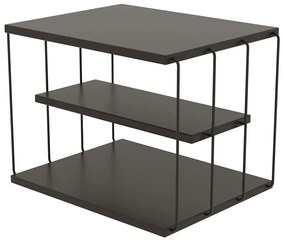 Τραπεζάκι Βοηθητικό Lifon 854KLN2815 50x40x33cm Anthracite-Black
