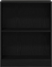 vidaXL Βιβλιοθήκη Μαύρη Οξυά 60 x 24 x 76 cm Επεξεργασμένο ξύλο