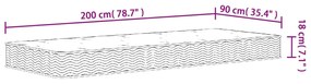 ΣΤΡΩΜΑ ΜΕ BONNELL SPRINGS MEDIUM 90 X 200 ΕΚ. 372985