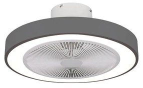 ESTIA ΑΝΕΜΙΣΤΗΡΑΣ ΟΡΟΦΗΣ HALO FLOW 50cm 15w ΜΕ CCT LED ΦΩΤΙΣΜΟ 45W & ΤΗΛΕΧΕΙΡΙΣΤΗΡΙΟ ΓΚΡΙ