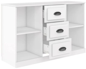 vidaXL Ντουλάπι Γυαλιστερό Λευκό 104,5x35,5x67,5εκ. Επεξεργασμένο Ξύλο