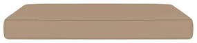 vidaXL Μαξιλάρα Δαπέδου / Παλέτας Taupe 60 x 61,5 x 6 εκ. Υφασμάτινη