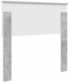 vidaXL Κεφαλάρι με κεφαλάρι Σκυρόδεμα Γκρι 90 cm Επεξεργασμένο ξύλο